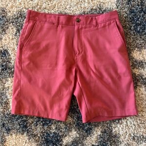 Mizzen+Main Men's Pink Flat Front Shorts
